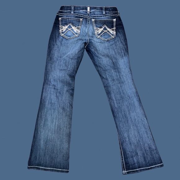 Ariat Medium Wash Bootcut Jeans Size 32x31 - Picture 3 of 5